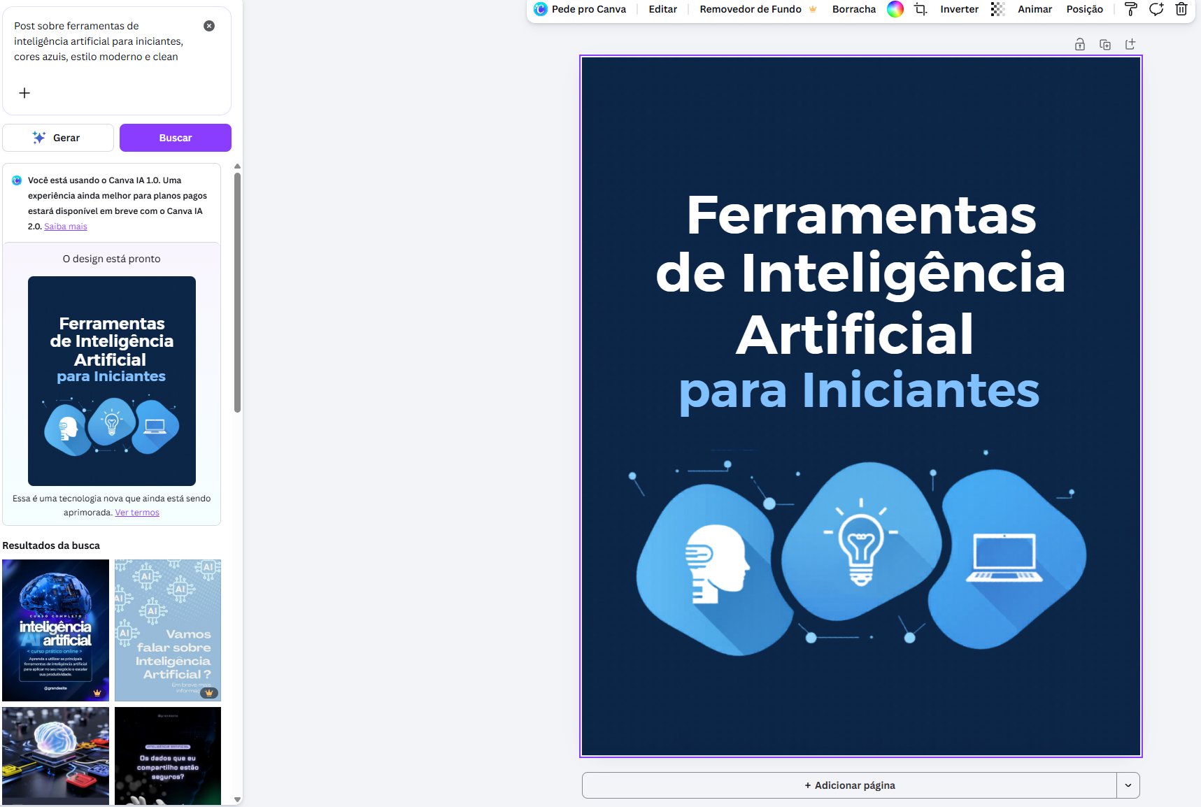 Testei o Canva com IA: dá pra criar post bonito sem saber nada de design?